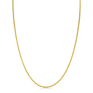 42cm ZINZI Gold Plated Sterling Silver Rope Necklace ZILC-K42G