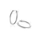 ZINZI * zlv. oorringen ovaal organisch 28x3.5mm