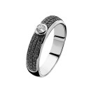 ZINZI Sterling Silver Ring Black ZIR765