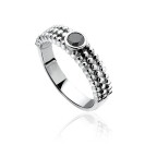 ZINZI Sterling Silver Ring Black ZIR799