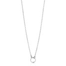 ZINZI Sterling Silver Necklace with Open Circle 40-45cm ZIC2523