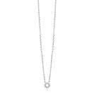 ZINZI zlv. collier open zonnetje zirconia's