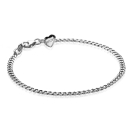 ZINZI Sterling Silver Curb Chain Bracelet 3mm ZIA1418