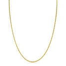 90cm ZINZI Gold Plated Sterling Silver Rope Necklace ZILC-K90G