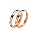 24mm ZINZI Rose Gold Plated Sterling Silver Hoop Earrings width 3mm ZIO192R