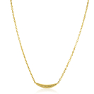 ZINZI gold plated silver link chain with large feather. The feather symbolises spreading your wings and freedom. 40-45cm ZIC2644G