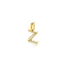 ZINZI zlv. hanger gg.verg.letter Z bezet met zirconia's