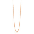 45cm ZINZI Rose Gold Plated Sterling Silver Rolo Chain Necklace ZILC-J45R