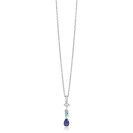ZINZI zlv. collier hanger blauw peer/lichtbl.rechth/zc