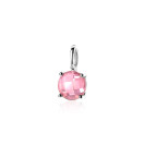 ZINZI Sterling Silver Pendant Round Pink ZIH2072R
