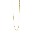 60cm ZINZI Gold Plated Sterling Silver Beads Necklace ZILC-B60G