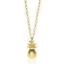 ZINZI Sterling Silver Necklace Yellow Gold Plated Pineapple ZIC1699G