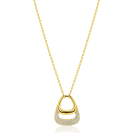 ZINZI zlv. coll.gg.verg. luxe hanger glad en pave zirc.