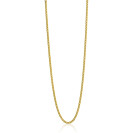 80cm ZINZI Gold Plated Sterling Silver Curb Chain Necklace ZILC-G80G