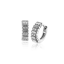 13mm ZINZI silver hoop earrings set with white cubic zirconias and luxury clasp ZIO2686