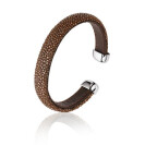 ZINZI Rye Leather Cuff Bracelet Brown one-size ZIA942BR
