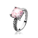 ZINZI Sterling Silver Ring Pink ZIR937R