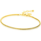 ZINZI zlv. slangen armband gg.verg. rond 2mm