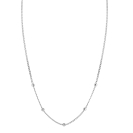 ZINZI zlv. collier gourmet en bolletjes 42+3cm