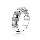ZINZI Sterling Silver Ring White Zirconia ZIR1174