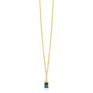 ZINZI zlv. collier gg.verg.hanger baq.blauw en zirc.