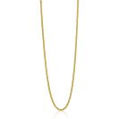 60cm ZINZI Gold Plated Sterling Silver Curb Chain Necklace ZILC-G60G