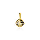 ZINZI Gold Plated Sterling Silver Pendant Shell ZIH2062G