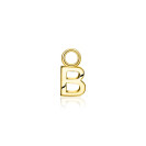 ZINZI Gold Plated Letter Earrings Pendant B price per piece ZICH2145B (excl. hoop earrings)