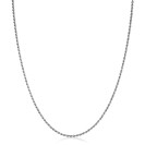 42cm ZINZI Sterling Silver Rope Necklace ZILC-K42