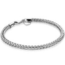 ZINZI Sterling Silver Chain Bracelet Foxtail width 4mm ZIA1925