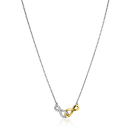 ZINZI silver fantasy necklace with interconnected Infinity symbols 42-45cm ZIC2649