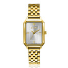 ZINZI Allure Watch 30mm Silver Colored Dial Gold Colored Case and Stainless Steel Gold Colored Band ZIW2533GB
