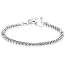 ZINZI zlv. armband gourmet massief 4.3mm