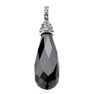 ZINZI Sterling Silver Drop Pendant Black ZIH536Z