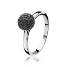 ZINZI Sterling Silver Ring Black ZIR915Z