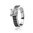 ZINZI Sterling Silver Ring Black ZIR775Z