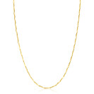 ZINZI Gold Plated Sterling Silver Chain Necklace with Shiny Arrow-shaped Chains width 1,5mm 42-45cm ZIC2414G