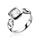ZINZI Sterling Silver Ring White ZIR994