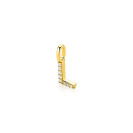 ZINZI zlv. hanger gg.verg.letter L bezet met zirconia's