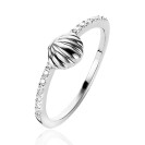 ZINZI Sterling Silver Ring Seashell White ZIR1885