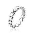 ZINZI Sterling Silver Ring Hearts ZIR1798