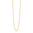 45cm ZINZI Gold Plated Sterling Silver Rolo Chain Necklace ZILC-J45G