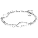 ZINZI zlv. multi-look armband 2 rijen hartjes en jass.