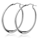 ZINZI * zlv. oorringen ovaal organisch 48x2mm