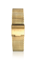 ZINZI Stainless Steel Mesh Watch Strap Gold Colored 14mm LADYBAND13