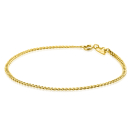 ZINZI 14K Gold Curb Chain Bracelet 2,2mm width ZGA293