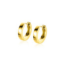 ZINZI GOLD klapcreolen glad 11x2mm
