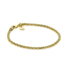 ZINZI Gold Plated Sterling Silver Chain Bracelet 18,5cm ZIA1288G