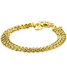 ZINZI Gold Plated Sterling Silver Bracelet Rolex-style Chain width 8mm 16,5-20cm ZIA2289G