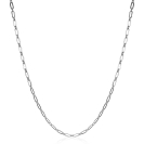 ZINZI Sterling Silver Chain Necklace Paperclip width 2,4mm 45cm ZIC2033